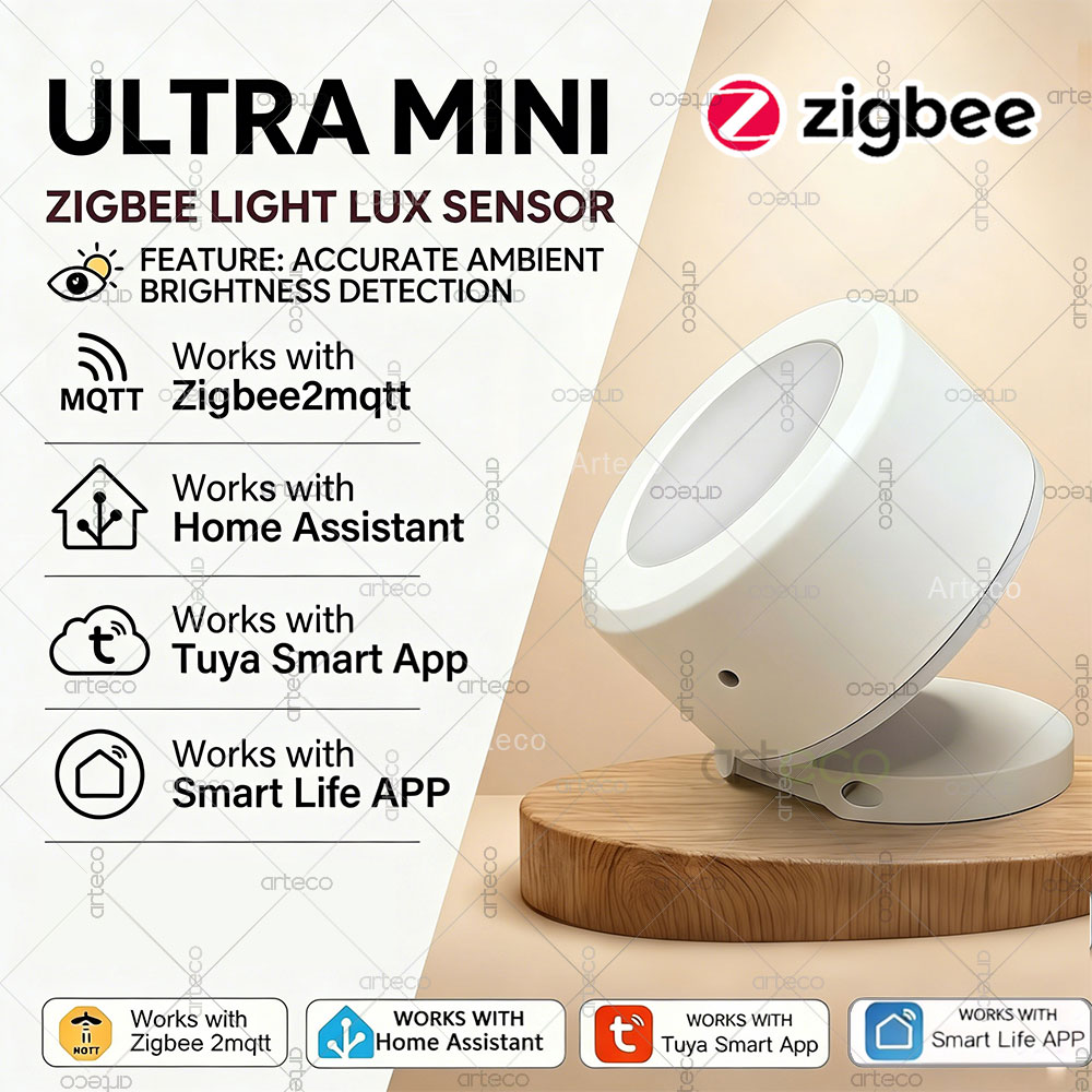 Smart Home Monitoring - Ultra Mini Zigbee Light Sensor illuminance