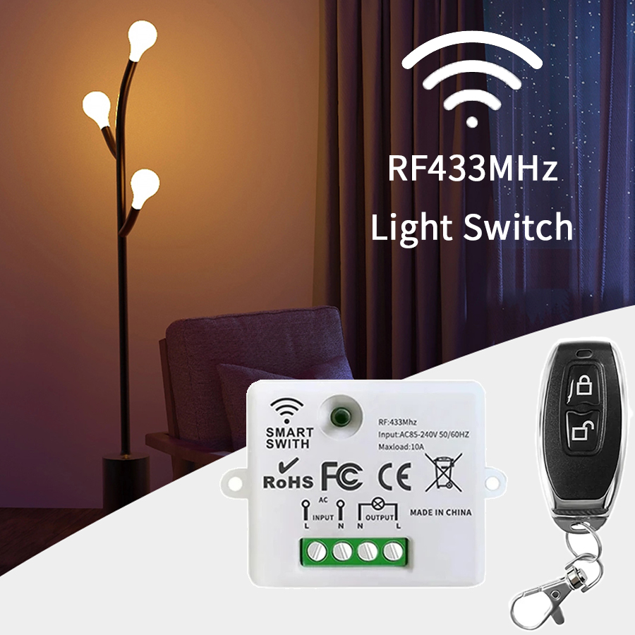 Smart Home Remote - RF 433MHz Wireless Remote Control Switch
