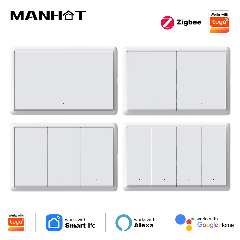 Smart Home Alexa - Manhot Smart zigbee Switch No Neutral
