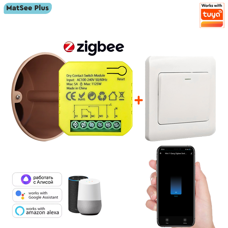 Smart Home Plus - Smart ZigBee Dry Contact Switch Relay