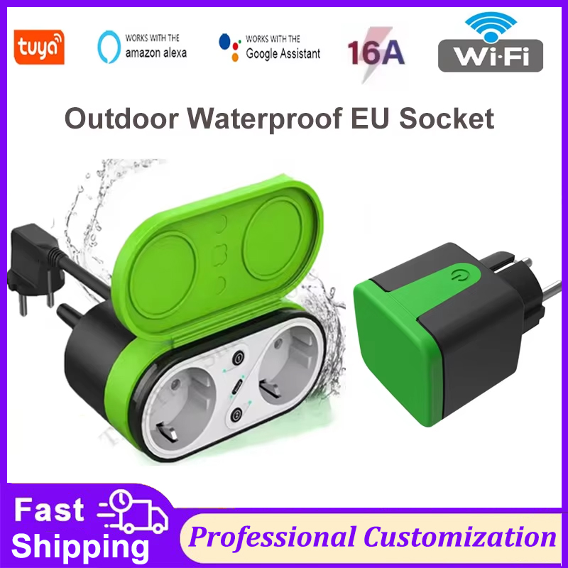 Smart Home Alexa - Tuya EU 16A Wifi Smart Outdoor