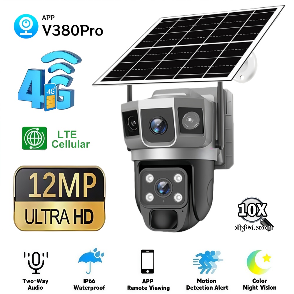 Smart Home Video - 4G Camera Outdoor Solar Surveillance Camera