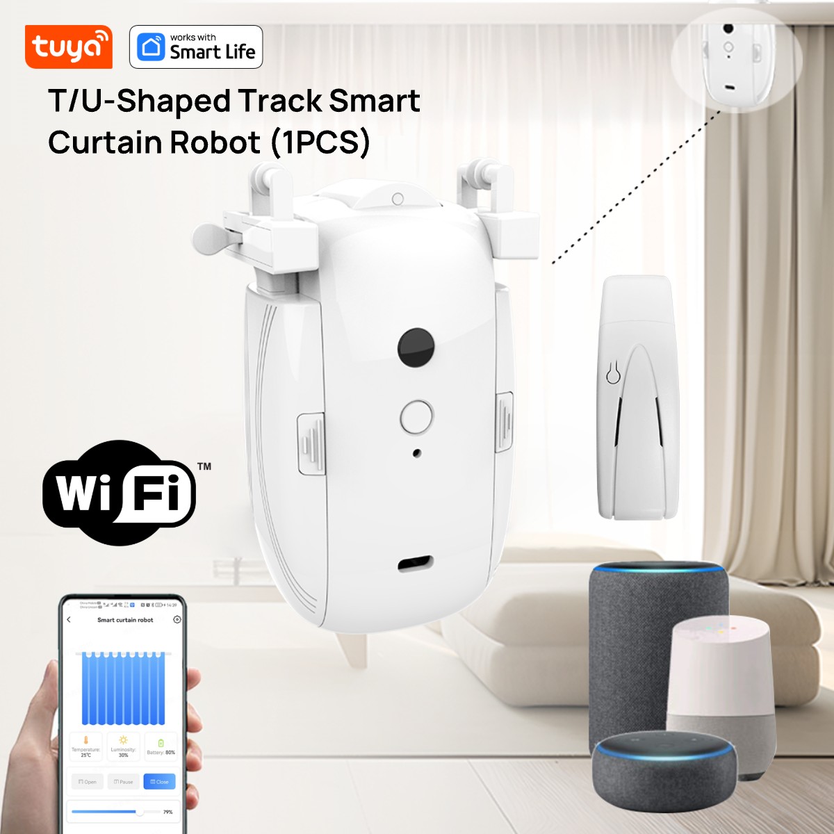 Smart Home Hub Ikea - Tuya Smart WiFi Curtain Robot (1PCS