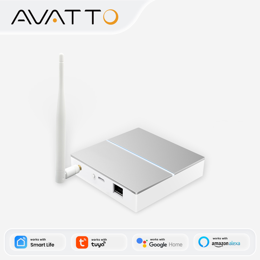 Smart Home Hub Ikea - AVATTO Tuya ZigBee Gateway with Antenna