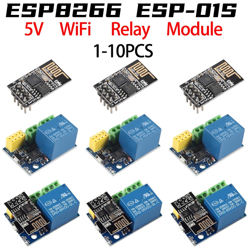 Smart Home Arduino Uno - ESP8266 ESP-01 ESP-01S 5V WiFi Relay