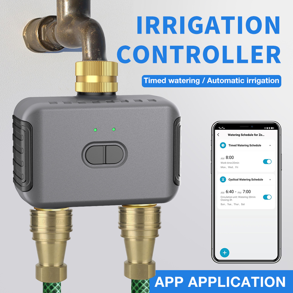 Smart Home Alexa - Tuya 2 Zone Watering Timer Garden