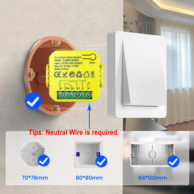 Smart ZigBee Dry Contact Switc - Smart Home Plus recension och pris