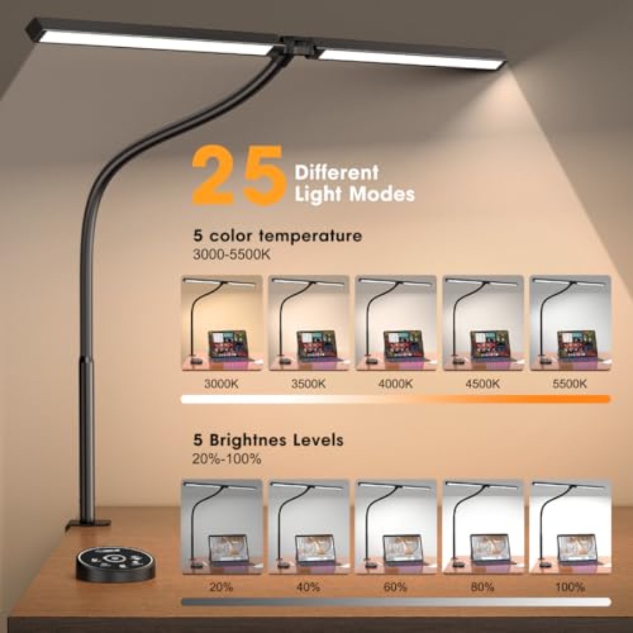 Led Desk Lamp for Office Home  - Smart Home Monitoring recension och pris