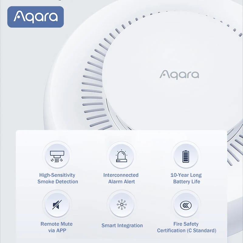Aqara Matter Smoke Detector Se - Smart Home Hub Apple recension och pris