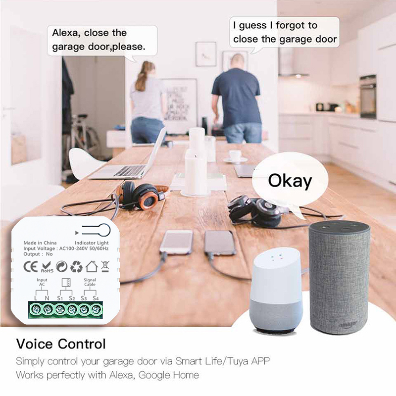 Tuya Smart Life ZigBee Garage  - Smart Home Plus recension och pris