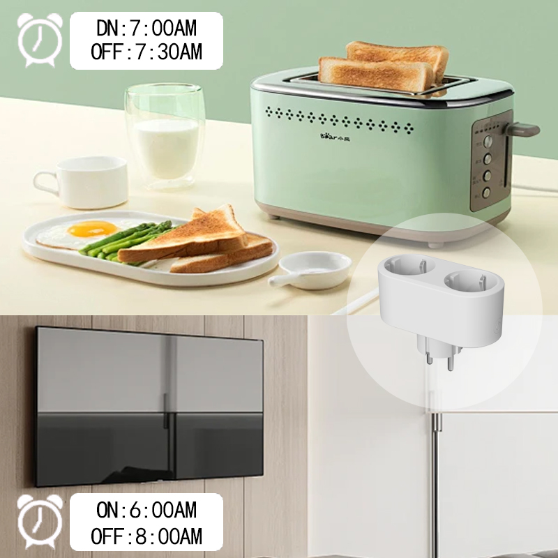 XFOX Tuya 4PCS Wi-Fi Dual-Plug - Smart Home Monitoring recension och pris