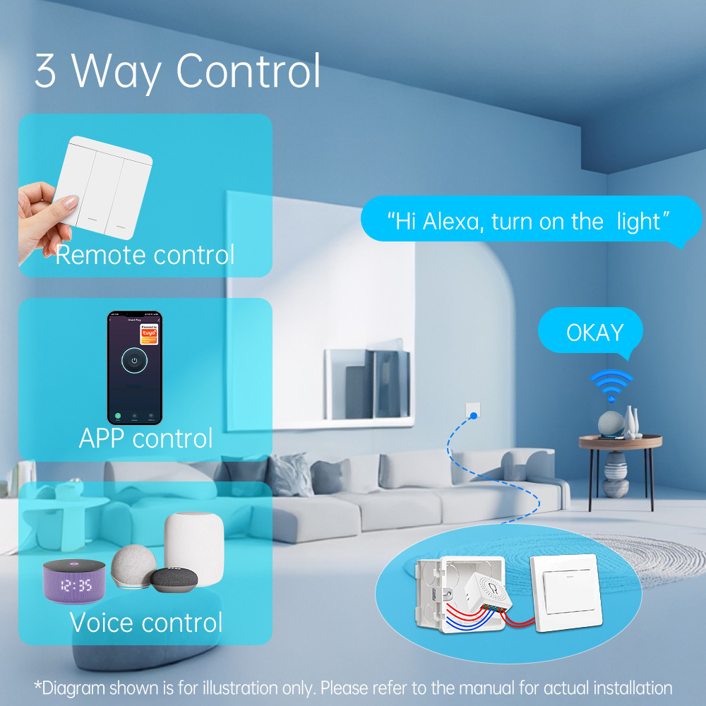 Tuya WiFi Smart Light Switch S - Smart Home Alexa recension och pris