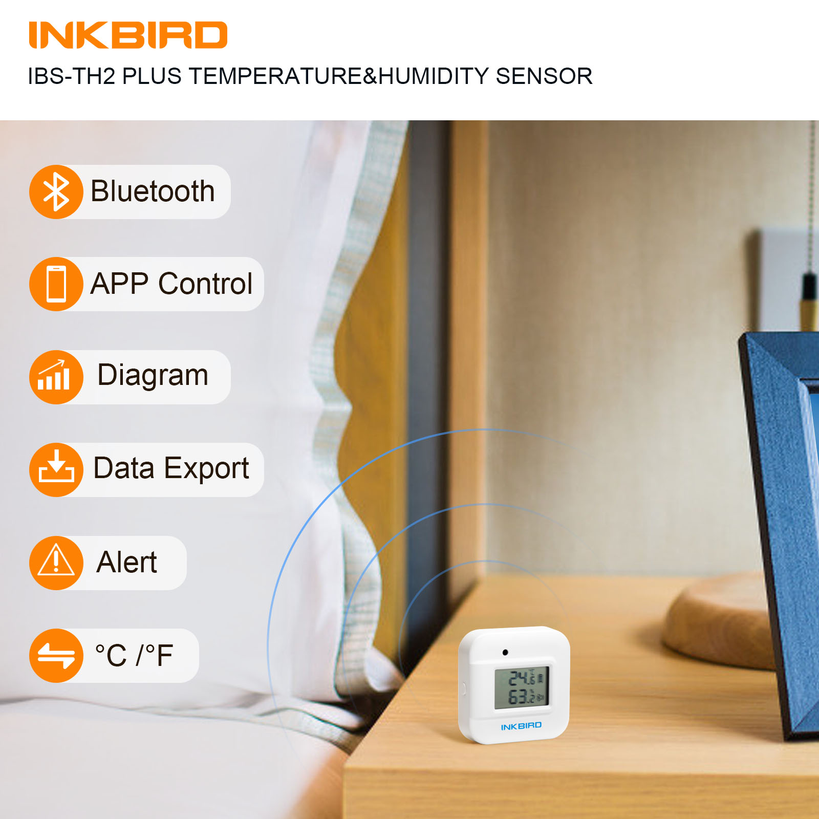 INKBIRD IBS-TH2 Plus Bluetooth - Smart Home Plus recension och pris