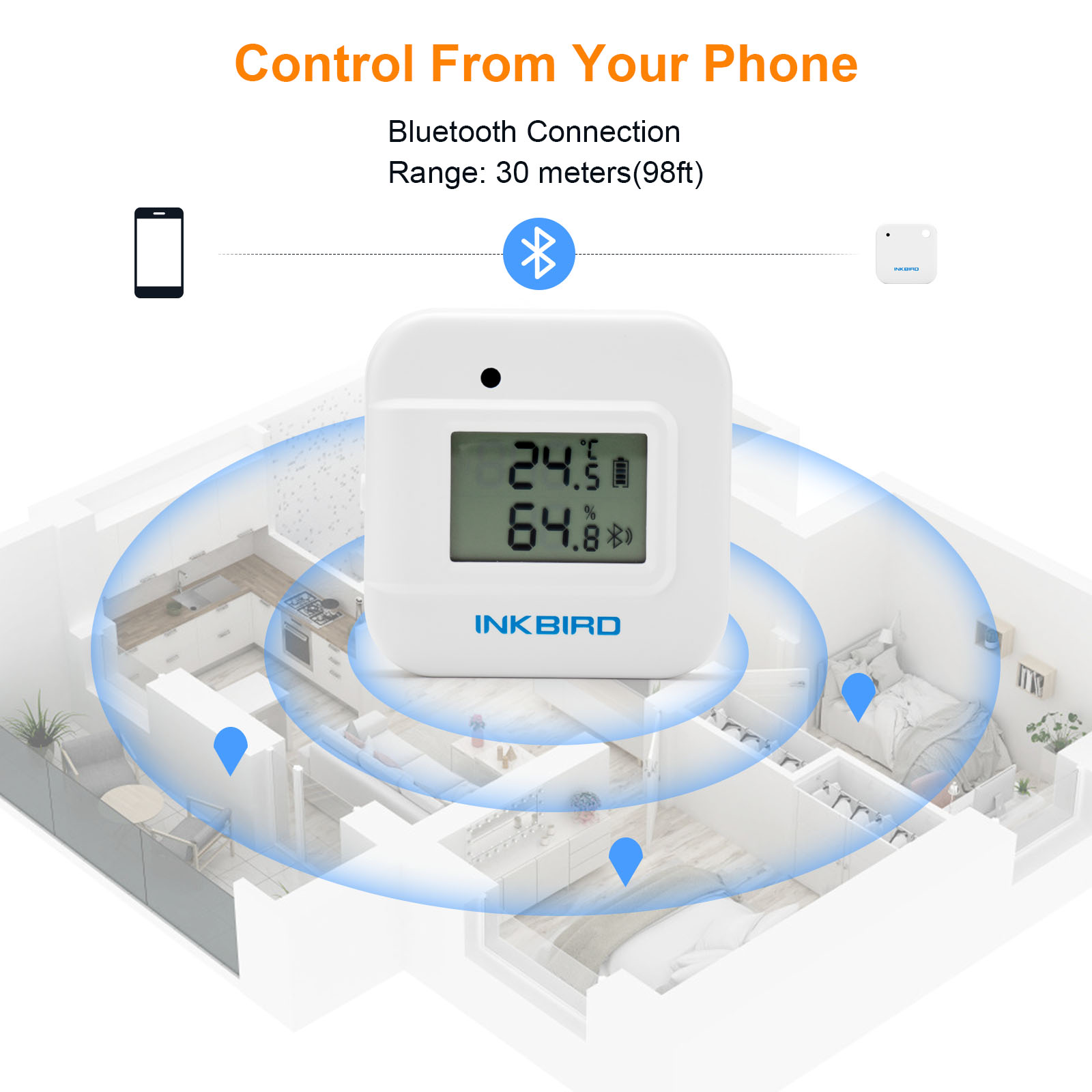 INKBIRD IBS-TH2 Plus Bluetooth - Smart Home Plus recension och pris