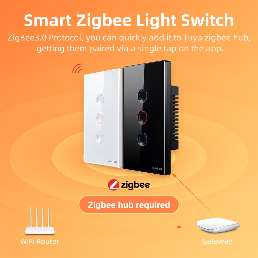 AVATTO 1/2/3/4 Gang ZigBee Sma - Smart Home Alexa recension och pris