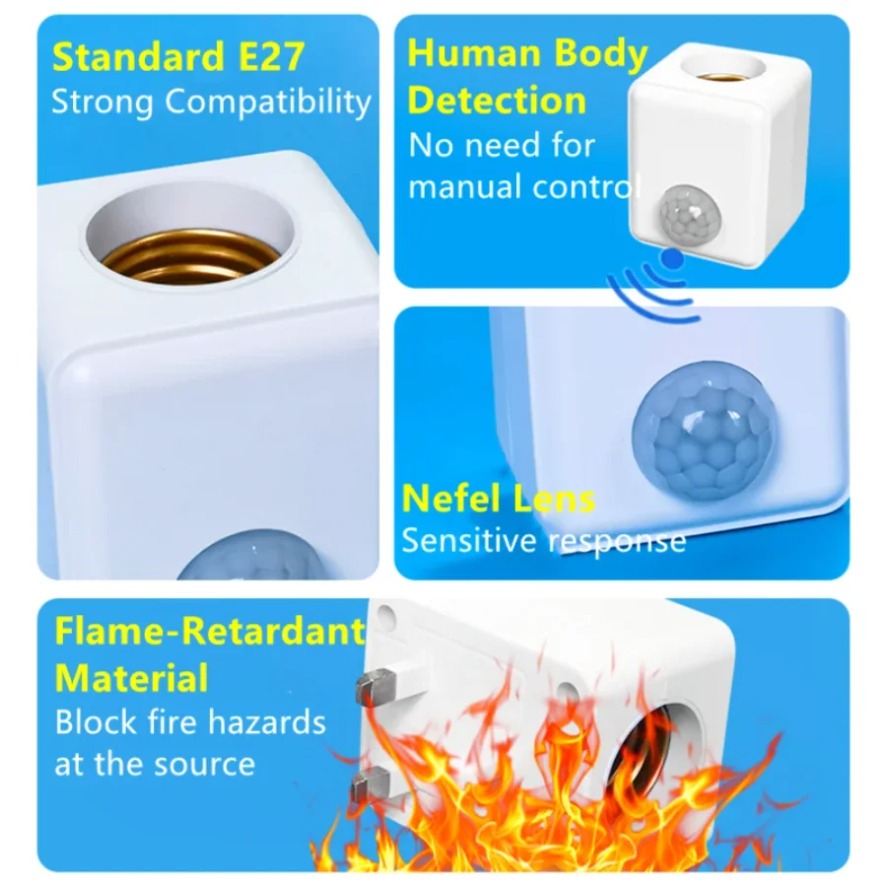 E27 PIR Motion Sensor Led Swit - Pir Motion Sensor recension och pris