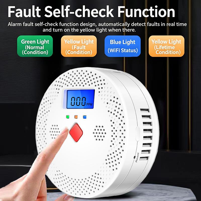 WiFi Smart Carbon Monoxide Det - Smart Home Monitoring recension och pris