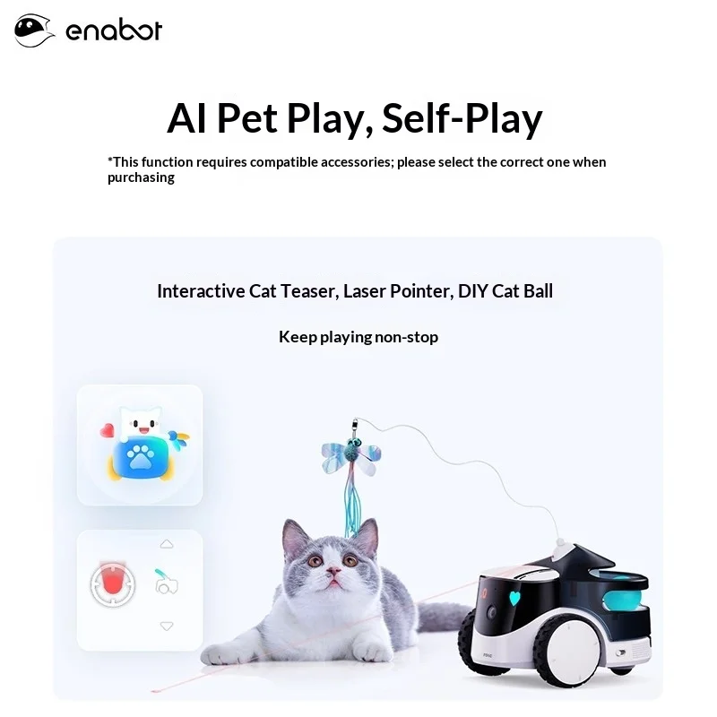 Enabot ROLA PetPal Smart Robot - Smart Home Monitoring recension och pris