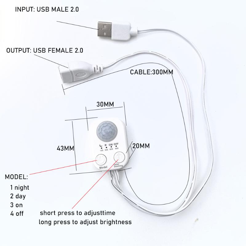 1Pcs DC 5V-24V USB PIR Human M - Pir Motion Sensor recension och pris