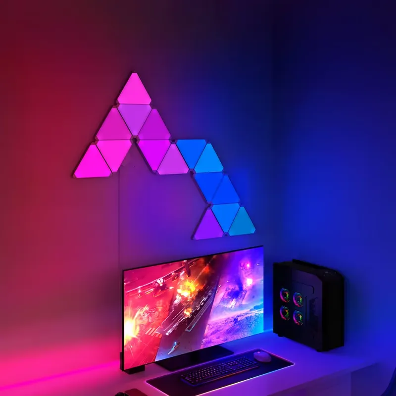 Banqcn Triangle LED Gaming Set - Smart Home Alexa recension och pris
